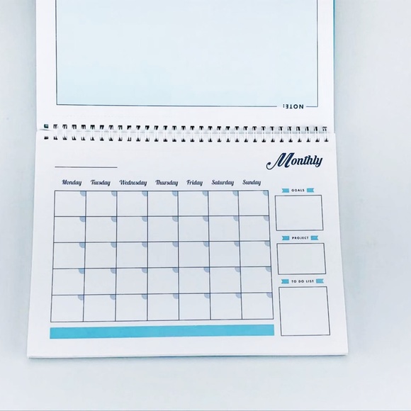 A4 Blue Life Planner with Multicolor Pen - Picture 3 of 6